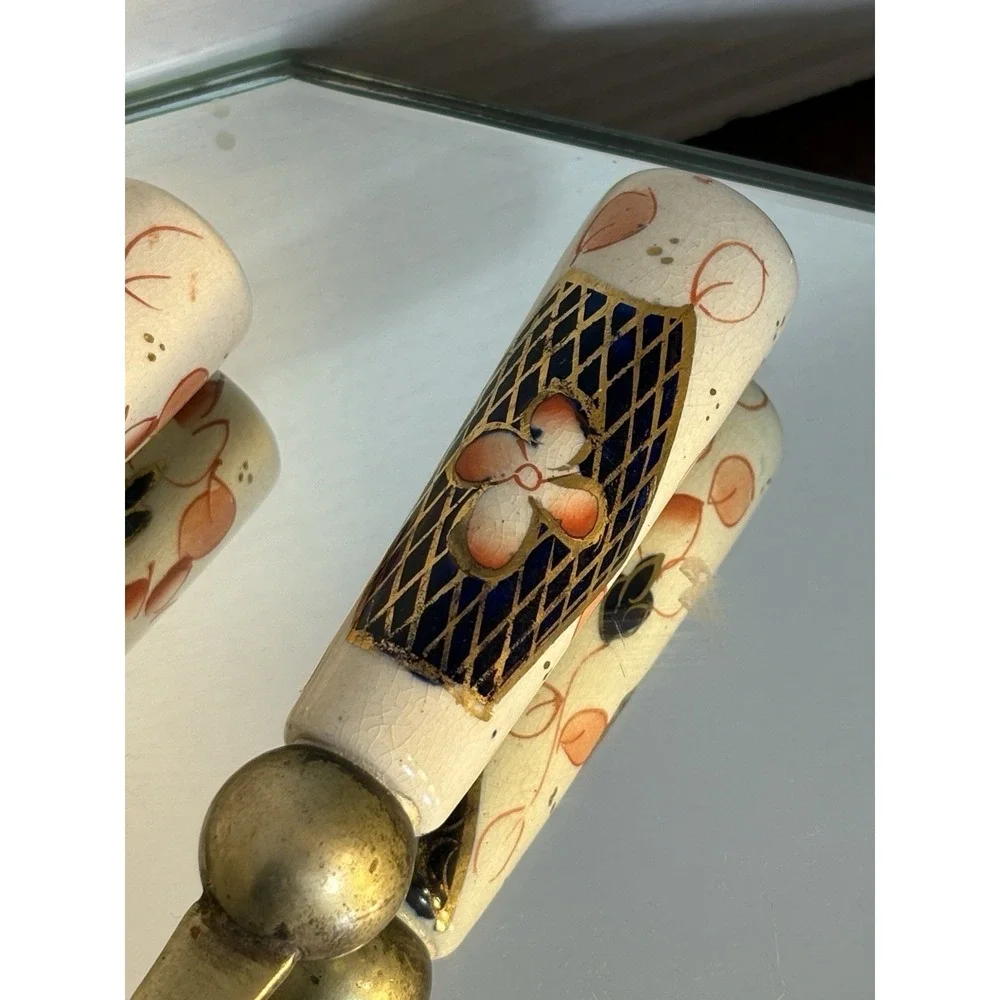 Slack & Barlow Serving Spoon And Fork Imari-Style
